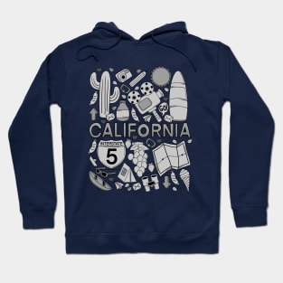 California Grey Doodle Hoodie